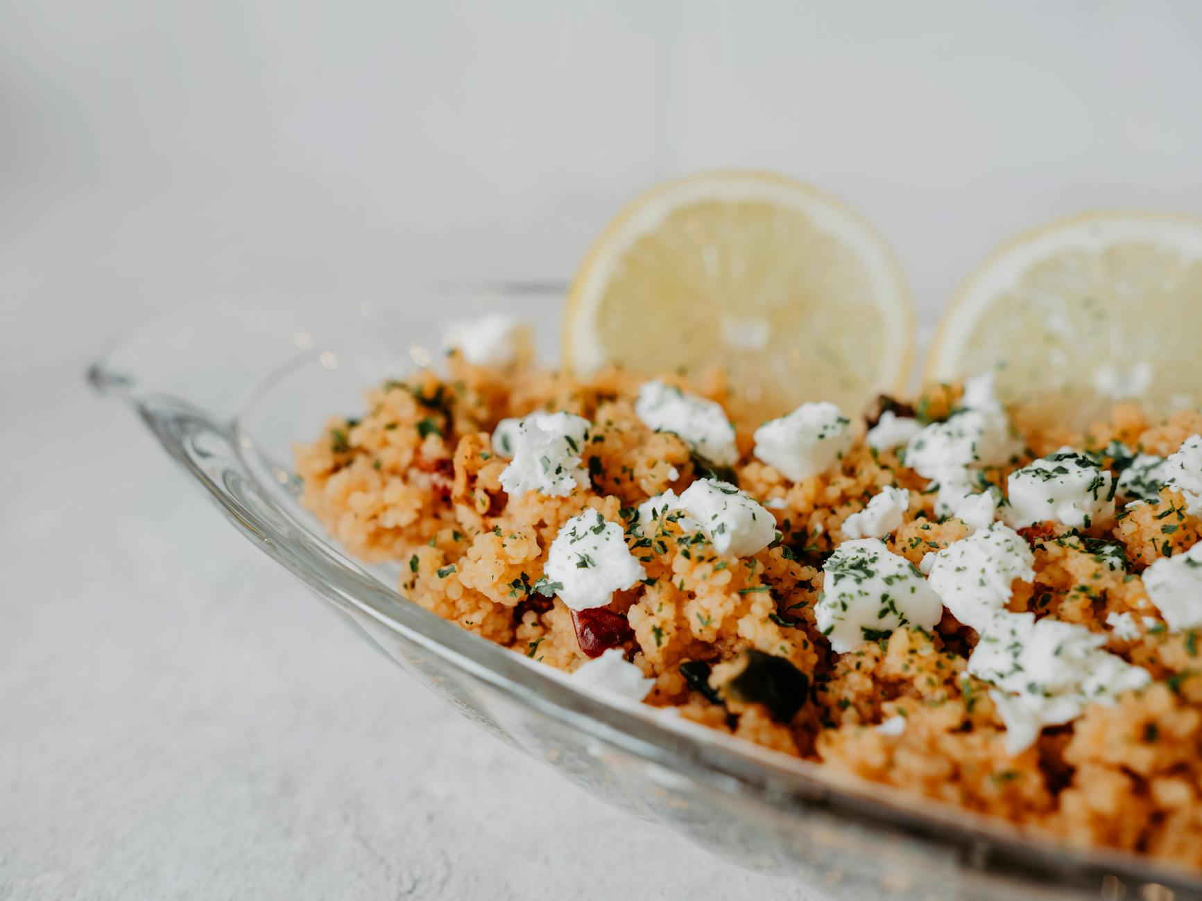 Creamy Lemon Herb Chicken Bites with Soft Couscous